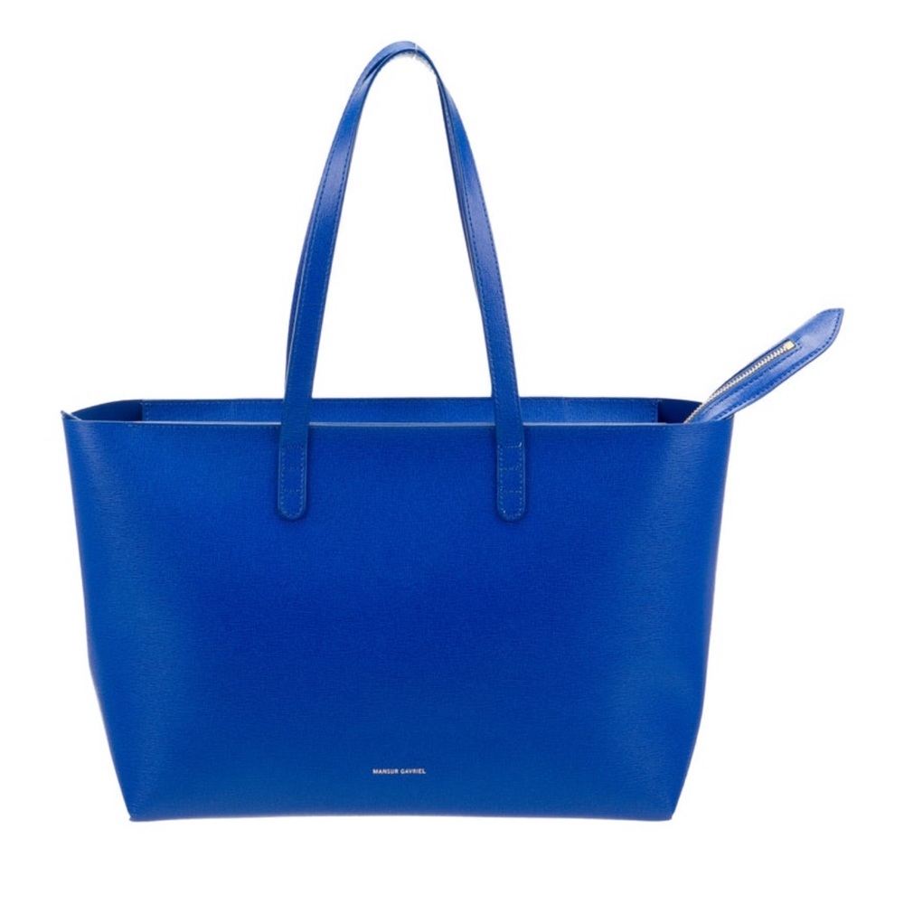 Small Saffiano Leather Cobalt Mansur Gavriel Tote
